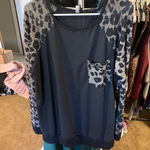 Plus Black and Gray Leopard